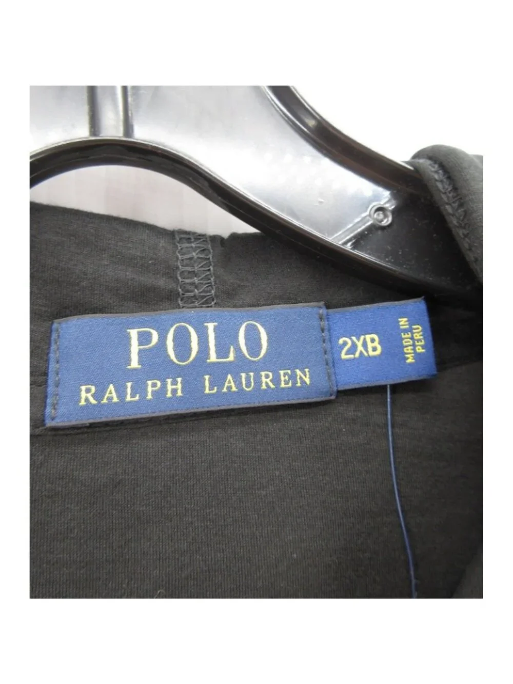 Polo Ralph Lauren Sweatshirt 2XB Hoodie White Pony Lightweight Classic